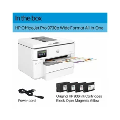 HP OfficeJet Pro 9730e Wide Format Wireless All-in-One Color Printer, Best for Office, 3 Months FREE INK with + (537P6A)