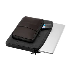 Polyester Laptop Sleeve for 15.6" Laptops, Black/Brown (1G6D6AA)<HP Sale