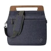 Renew Laptop Slim Briefcase, Heather Blue/Brown Fabric/Faux Leather (1A215AA#ABL)<HP Discount