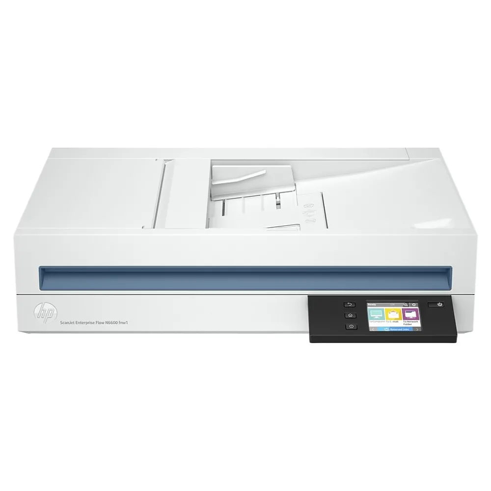 HP ScanJet Enterprise Flow N6600 fnw1 Wireless Duplex Flatbed Document Scanner, White (20G08A#BGJ)