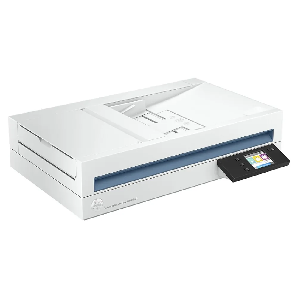 HP ScanJet Enterprise Flow N6600 fnw1 Wireless Duplex Flatbed Document Scanner, White (20G08A#BGJ)