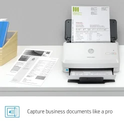 HP Scanjet Pro 3000 s4 Duplex Desktop Document Scanner, White (6FW07A#BGJ)
