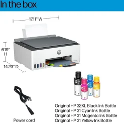 HP Smart Tank 5101 Wireless All-in-One Color Ink Tank Printer Scanner Copier, 2 years ink included (1F3Y0A)