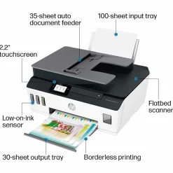 HP Smart Tank Plus 651 Wireless All-in-One Ink Tank Printer with up to 2 Years of Ink Included (7XV38A)