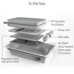 HP Sprocket 200 Wireless Color Inkjet Printer, Single-Function, Print (ISPW)