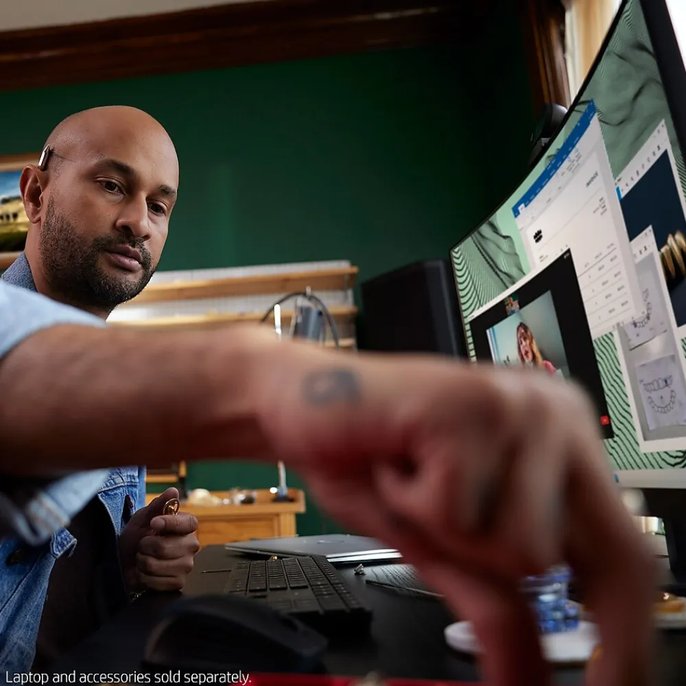 Hot HP V27c G5 27" Curved LCD Monitor, Black (65P60AA#ABA)