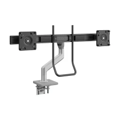 Best Humanscale Adjustable Dual Arms, Up to 28" Monitor, Silver (M82HGS)