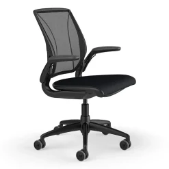 Office Chairs*Humanscale Diffrient World Ergonomic Fabric/Mesh Swivel Task Chair, Black (W11BM10CF10SHNSC)