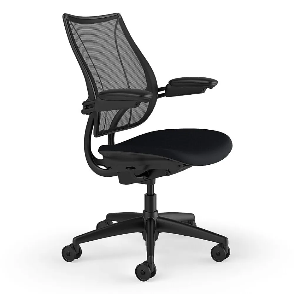 Office Chairs*Humanscale Liberty Ergonomic Fabric Swivel Task Chair, Black (L113BM10CF10XFSHNSC)