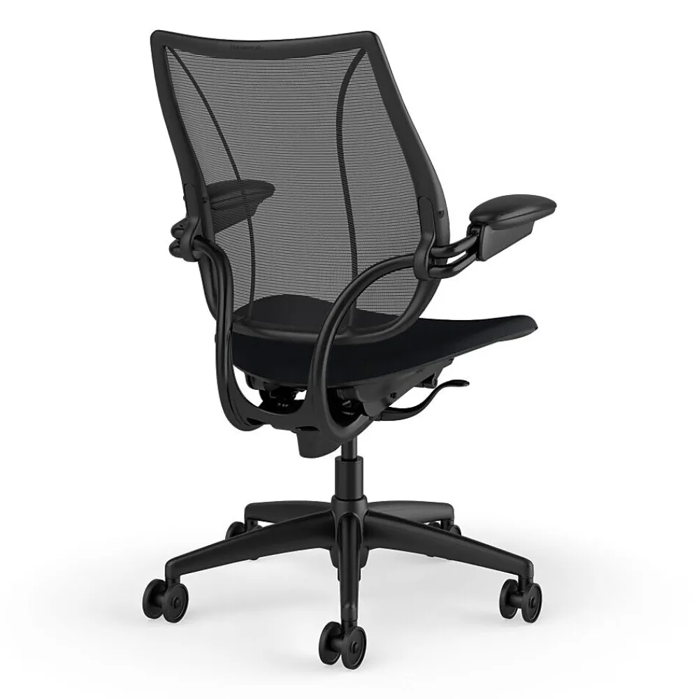 Office Chairs*Humanscale Liberty Ergonomic Fabric Swivel Task Chair, Black (L113BM10CF10XFSHNSC)