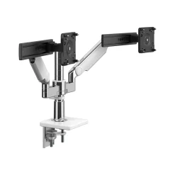New Humanscale M/Flex for M2.1 Dual Monitor Arm, Polished Aluminum (X22SBW)