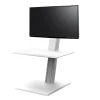 Standing Desks*Humanscale QuickStand Eco 28"W Manual Rectangular Adjustable Standing Portable Desk for Single Monitor, White (QSE2SMW)