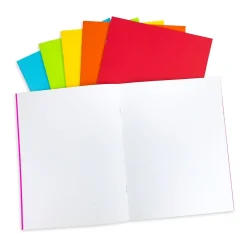 Composition Notebooks|Hygloss Blank Books, 8.5" x 11", 24 Sheets, Assorted Colors, 6/Pack, 2/Bundle (HYG77735-2)