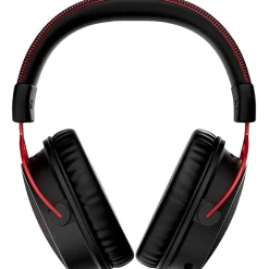 Hot HyperX Cloud Alpha Wireless Noise Canceling Over-the-Ear Stereo Gaming Headset, Black/Red (4P5D4AA)