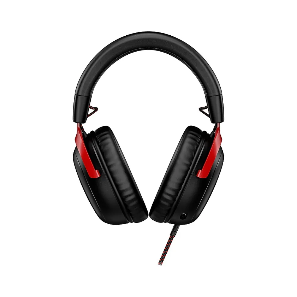 Hot HyperX Cloud III Noise Canceling Stereo Gaming Headset, USB, 3.5mm, Black/Red (727A9AA)