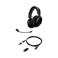 Hot HyperX Cloud III Wireless Noise Canceling Stereo Gaming Headset, USB Type-C, Black (77Z45AA)