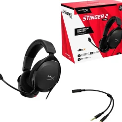 Best HyperX Cloud Stinger 2 Core Gaming Headset, 3.5mm, UC Certified, Black (683L9AA)