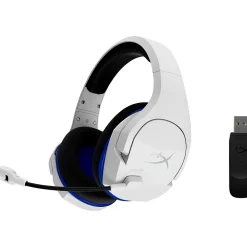 Clearance HyperX Cloud Stinger Core Wireless Noise Canceling Stereo Gaming Over-the-Ear Headset, White (4P5J1AA)