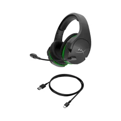 Outlet HyperX Cloudx Stinger Core Wireless Noise Canceling Stereo Gaming Over-the-Ear Headset, Black/Green (4P5J0AA)
