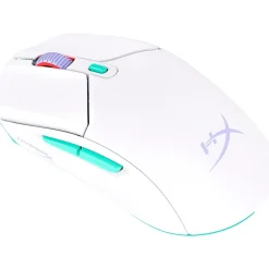 New HyperX Pulsefire Haste 2 Core Wireless Optical Gaming Mouse, White (8R2E7AA)