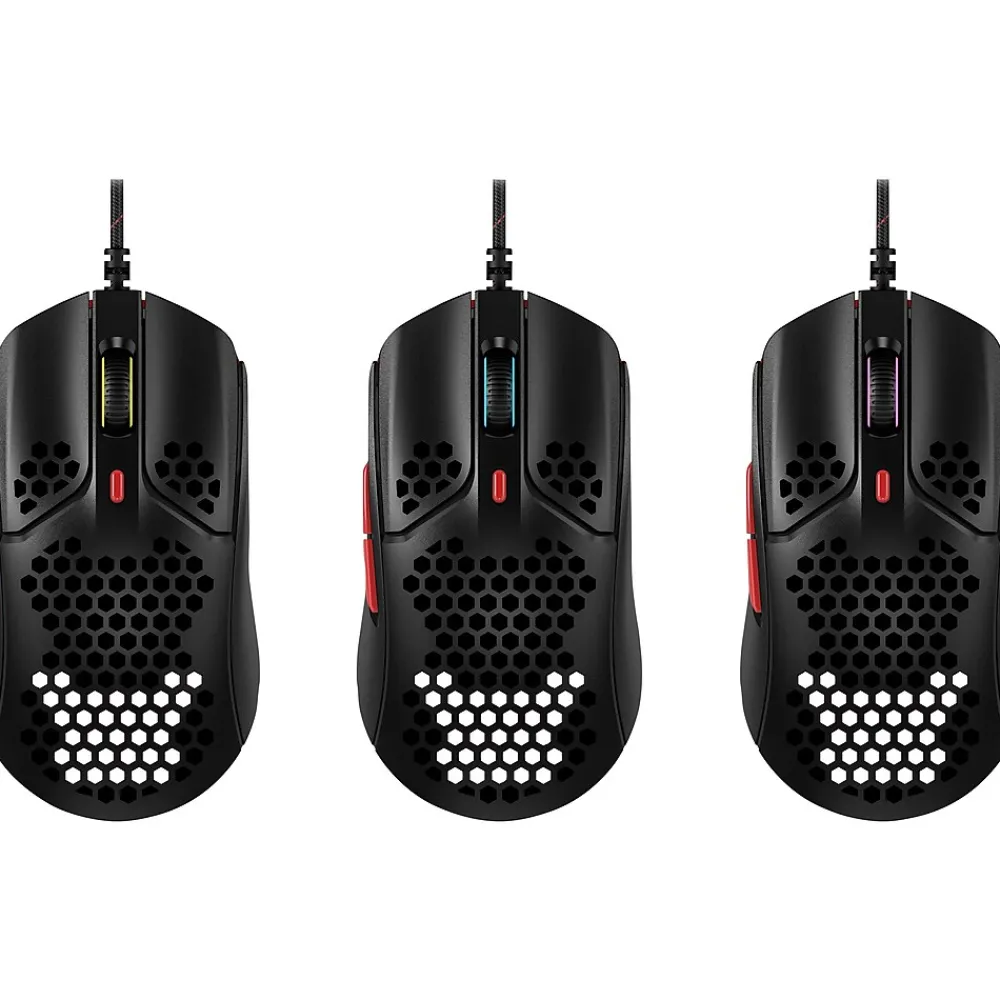 New HyperX Pulsefire Haste Optical USB Gaming Mouse, Black/Red (4P5E3AA)