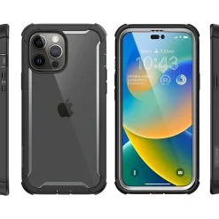 i-Blason Ares Black Case for iPhone 14 Pro Max (iPhone2022Pro-6.7-Ares-SP-Black)