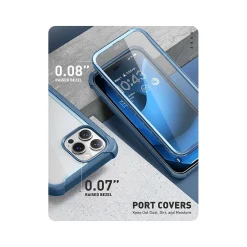 i-Blason Ares Blue Case for iPhone 14 Pro Max (iPhone2022Pro-6.7-Ares-SP-Azure)