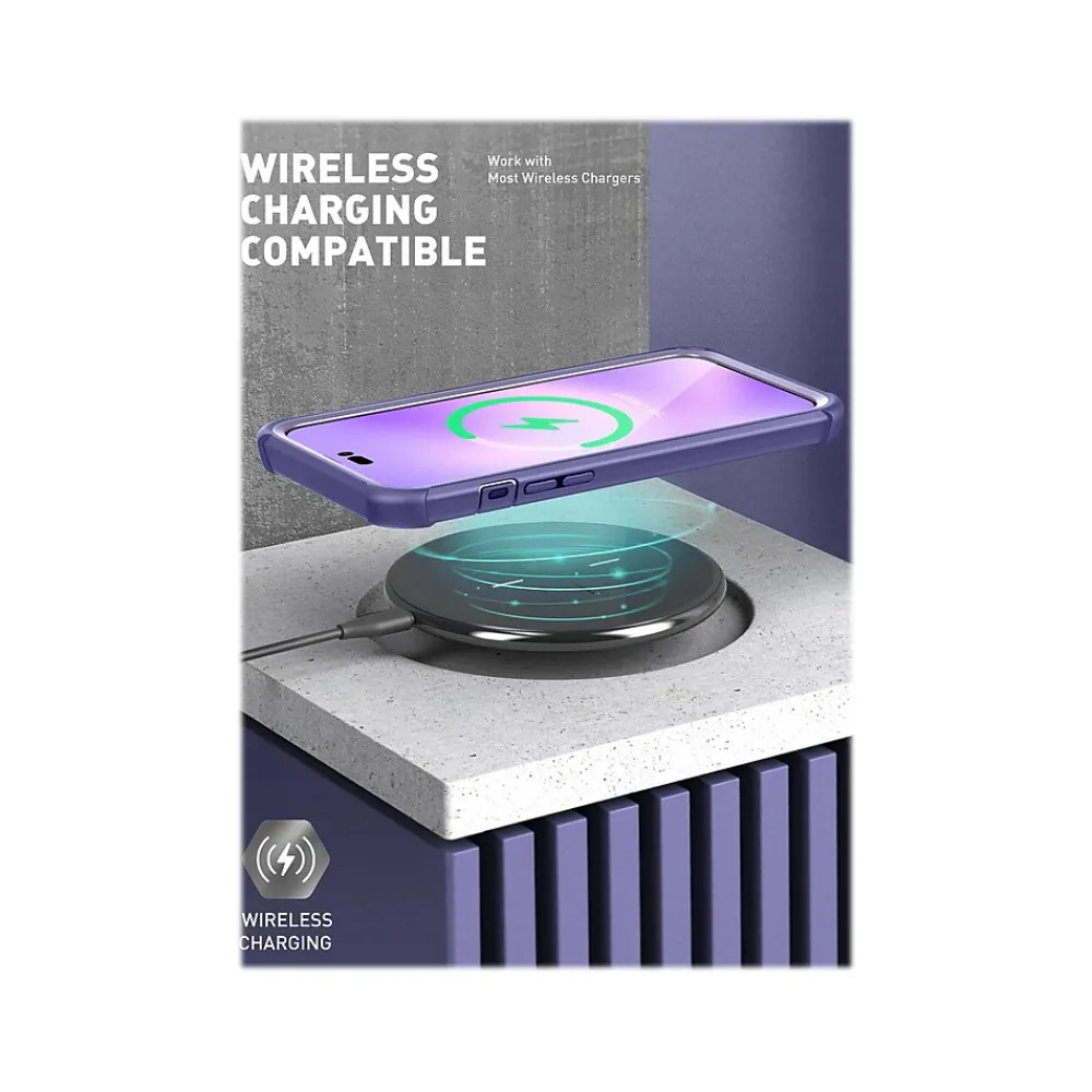 i-Blason Ares Deep Purple Case for iPhone 14 Pro (iPhone2022Pro-6.1-Ares-SP-Mauve)