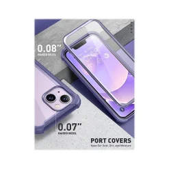 i-Blason Ares Deep Purple Case for iPhone 14 (iPhone2021/22-6.1-Ares-SP-Mauve)