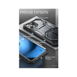 i-Blason ArmorBox Black Rugged Case for iPhone 14 Pro Max (iPhone2022Pro-6.7-Armorbox-SP-Black)