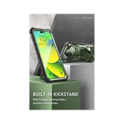 i-Blason Armorbox Dark Green Rugged Case for iPhone 14 Pro (iPhone2022Pro-6.1-Armorbox-SP-Guldan)