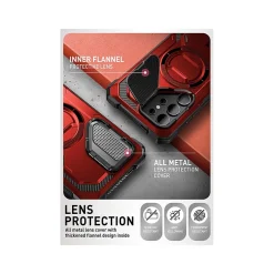 i-Blason ArmorBox MagSafe Rugged Case for Samsung Galaxy S24 Ultra, Metallic Red (GS24UABSRD)