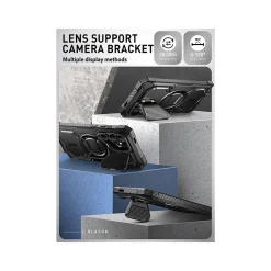 i-Blason Armorbox MagSafe Rugged Case for Samsung Galaxy S24 Ultra, Shock-Absorbing, Black