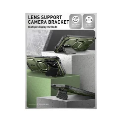 i-Blason Armorbox MagSafe Rugged Case for Samsung Galaxy S24 Ultra, Shock-Absorbing, Dark Green