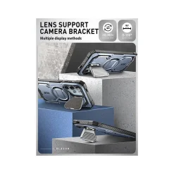 i-Blason ArmorBox MagSafe Rugged Case for Samsung Galaxy S24 Ultra, Metallic Blue (GS24UABSTT)