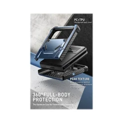 i-Blason Armorbox Metallic Blue Rugged Case for Samsung Galaxy Z Flip4 (Galaxy2022-ZFlip4-5G-Armorbox-Tilt)