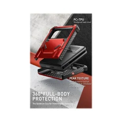 i-Blason Armorbox Metallic Red Rugged Case for Samsung Galaxy Z Flip4 (Galaxy2022-ZFlip4-5G-Armorbox-Ruddy)