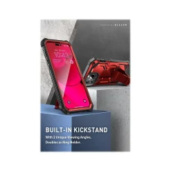 i-Blason Armorbox Metallic Red Rugged Case for iPhone 14 Pro Max (iPhone2022Pro-6.7-Armorbox-SP-Ruddy)