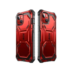 i-Blason ArmorBox Metallic Red Rugged Case for iPhone 14 (iPhone2021/22-6.1-Armorbox-SP-Ruddy)
