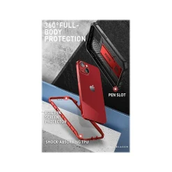 i-Blason ArmorBox Metallic Red Rugged Case for iPhone 14 (iPhone2021/22-6.1-Armorbox-SP-Ruddy)