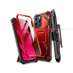 i-Blason ArmorBox Metallic Red Rugged Case for iPhone 14 Pro (iPhone2022Pro-6.1-Armorbox-SP-Ruddy)