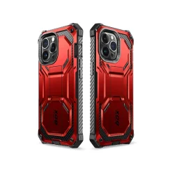 i-Blason ArmorBox Metallic Red Rugged Case for iPhone 14 Pro (iPhone2022Pro-6.1-Armorbox-SP-Ruddy)