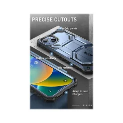 i-Blason Armorbox Metallic Blue Rugged Case for iPhone 14 (iPhone2021/22-6.1-Armorbox-SP-Tilt)