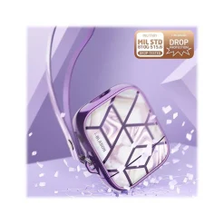 Cosmo Case for Apple AirPods 1st/2nd Gen, Marble Purple (AirPods2019-Cosmo-Ameth)<i-Blason Hot