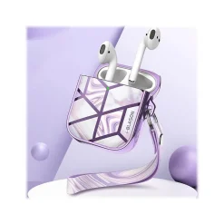 Cosmo Case for Apple AirPods 1st/2nd Gen, Marble Purple (AirPods2019-Cosmo-Ameth)<i-Blason Hot