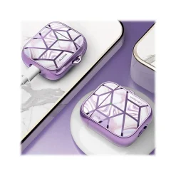Cosmo Case for Apple AirPods 1st/2nd Gen, Marble Purple (AirPods2019-Cosmo-Ameth)<i-Blason Hot