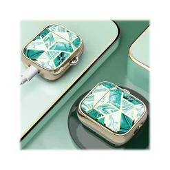 Cosmo Case for Apple AirPods 1st/2nd Gen, Marble Green (AirPods2019-Cosmo-Jade)<i-Blason Clearance