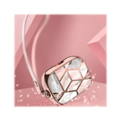 Cosmo Case for Apple AirPods Pro, Marble Pink (AirPodsPro2019-Cosmo-Marble)<i-Blason
