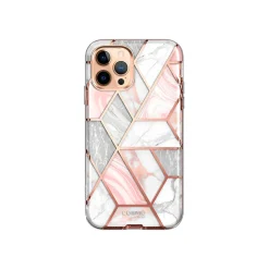i-Blason Cosmo MagSafe Rugged Case for iPhone 12 Pro Max, Marble Pink (iPhone2020-6.7-Cosmo-SP-Marble)