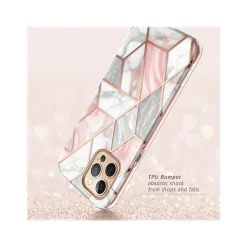 i-Blason Cosmo MagSafe Rugged Case for iPhone 12 Pro Max, Marble Pink (iPhone2020-6.7-Cosmo-SP-Marble)
